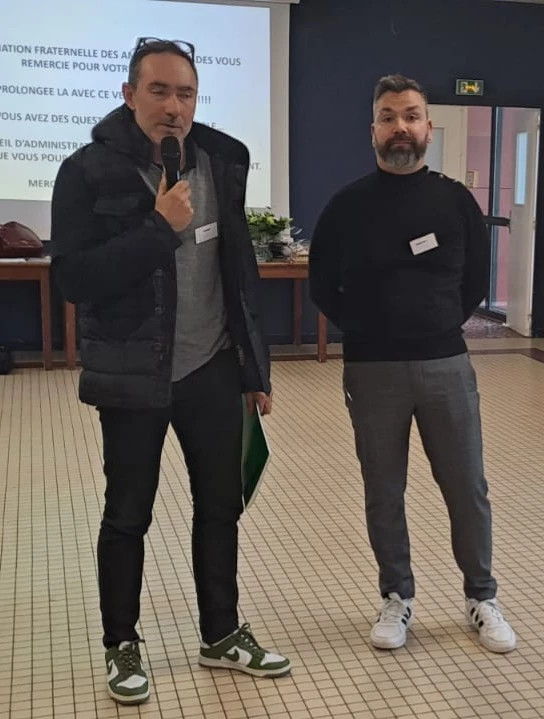 Nos deux co - présidents (Mr Thierry Charier et Mr Sébastien Le Guillanton)